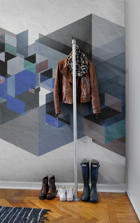 r12312_interior1 Rebel Walls pilttapeet Fractal, Blue R12312