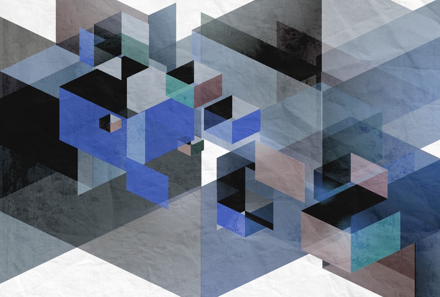 Rebel Walls pilttapeet Fractal, Blue R12312