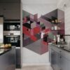 Rebel Walls pilttapeet Fractal, Red R12313