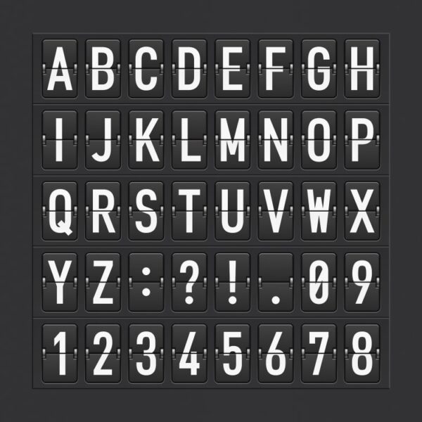 Rebel Walls pilttapeet Departure Alphabet R12391