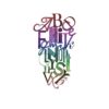 r12492_product Rebel Walls pilttapeet Ink Letter, Rainbow R12492