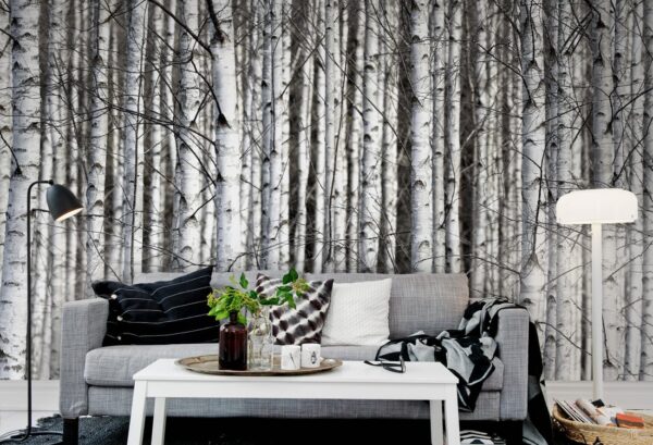 r13031_interior2 Rebel Walls pilttapeet Birch Trunks R13031
