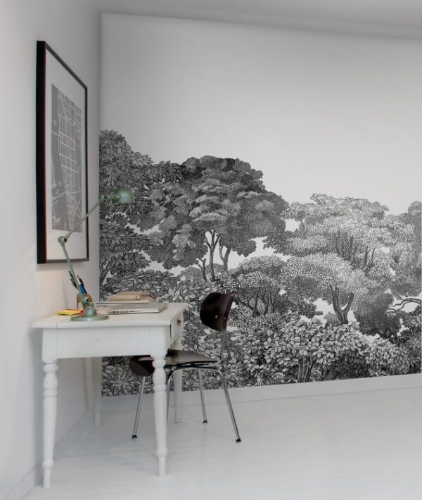 Rebel Walls pilttapeet Bellewood, Black Toile R13053