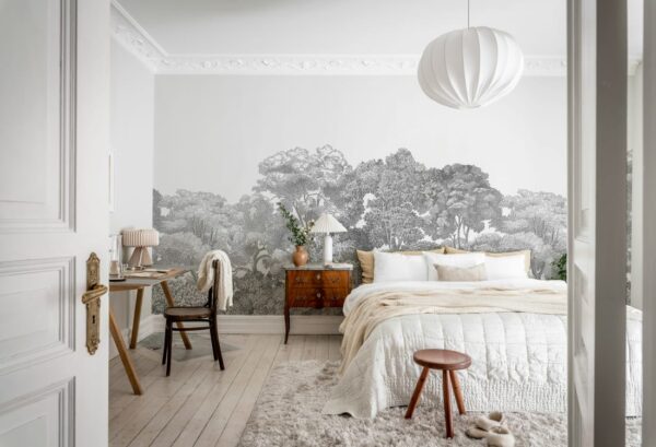 Rebel Walls pilttapeet Bellewood, Gray Toile R13054