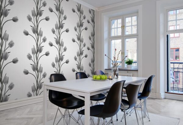 Rebel Walls pilttapeet La Vie En Tulipe, White R13062