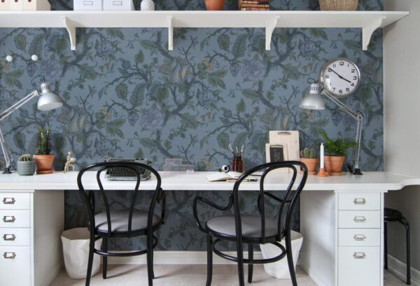 r13213_interior2 Rebel Walls pilttapeet Growing Wilderness, Midnight R13213