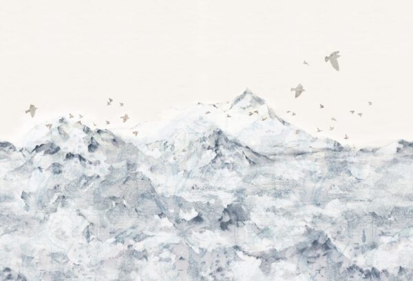 Rebel Walls pilttapeet Paper Mountains, Blue R13872