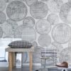 r13882_interior1 Rebel Walls pilttapeet Globes Gathering, Black And White R13882