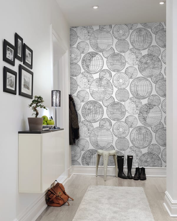 r13882_interior3 Rebel Walls pilttapeet Globes Gathering, Black And White R13882