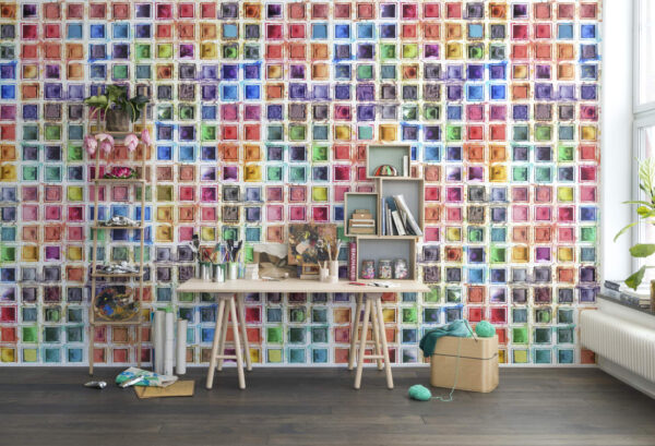 r13961_interior1 Rebel Walls pilttapeet Rainbow Palette R13961