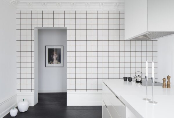 Rebel Walls pilttapeet Climbing Clorofyl, White R13991