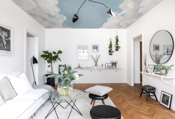 r14012_interior1 Rebel Walls pilttapeet Cuddle Clouds, Ceiling R14012