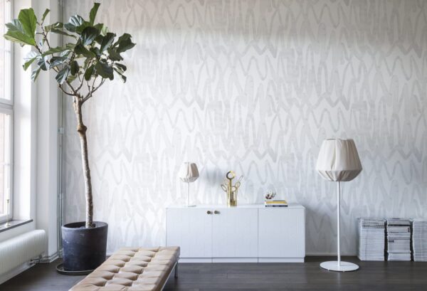 Rebel Walls pilttapeet Pulse Of Passion, White R14092