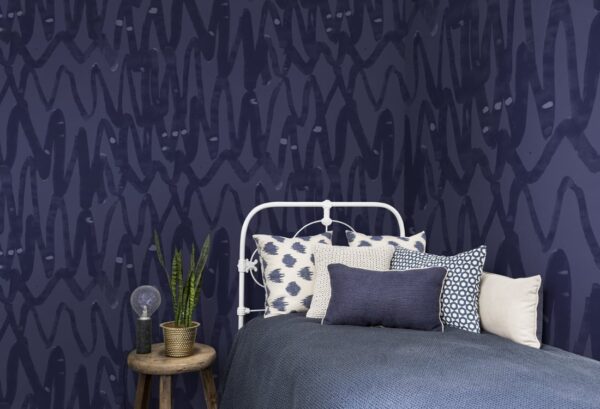 r14093_interior2 Rebel Walls pilttapeet Pulse Of Passion, Blue R14093