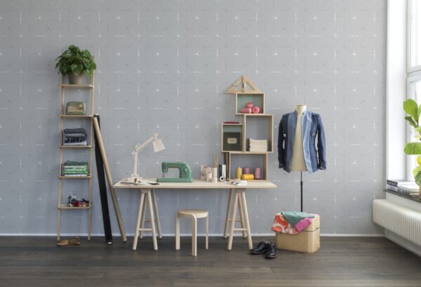 Rebel Walls pilttapeet Perfect Fit, Soft Grey R14111