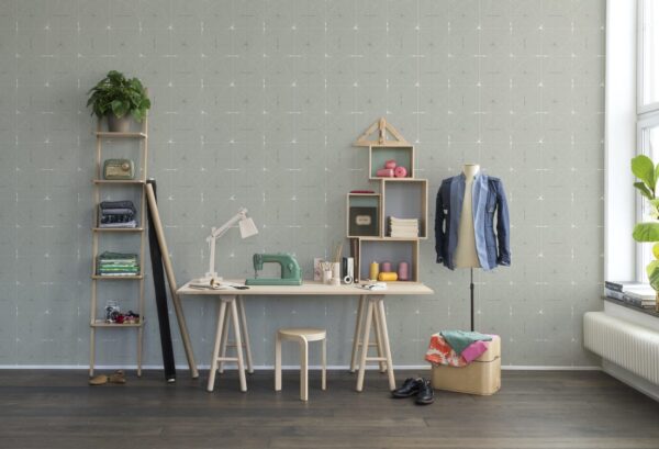 r14112_interior1 Rebel Walls pilttapeet Perfect Fit, Mint Green R14112