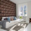 Rebel Walls pilttapeet Leather Rhombs, Vintage R14122