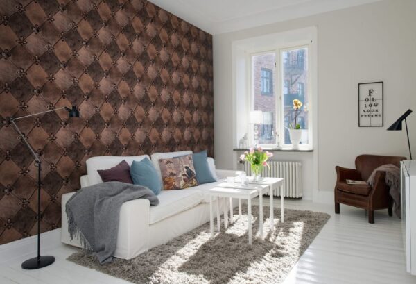 Rebel Walls pilttapeet Leather Rhombs, Vintage R14122
