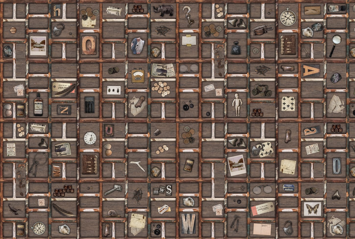 Rebel Walls pilttapeet The Memory Box R14261