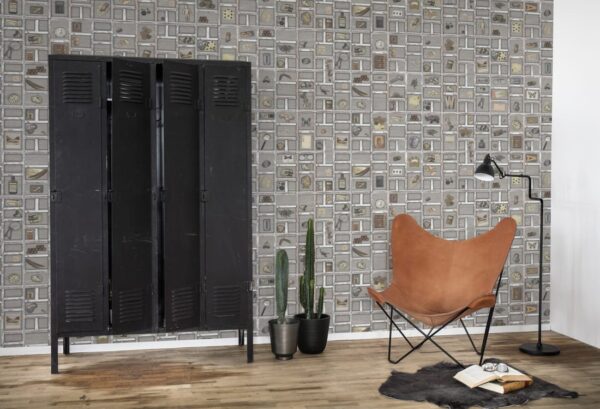 Rebel Walls pilttapeet The Memory Box, Light R14262
