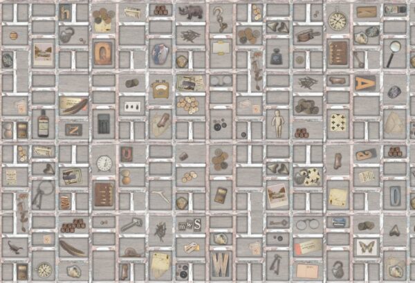 Rebel Walls pilttapeet The Memory Box, Light R14262