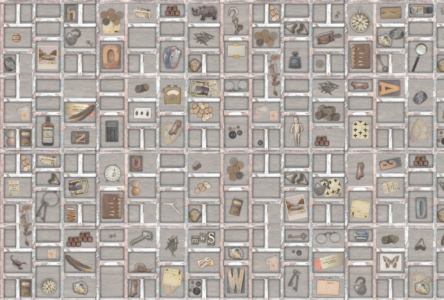 Rebel Walls pilttapeet The Memory Box, Light R14262
