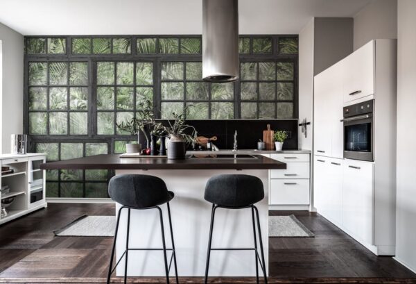 Rebel Walls pilttapeet Perspective Jardin, Noir R14372