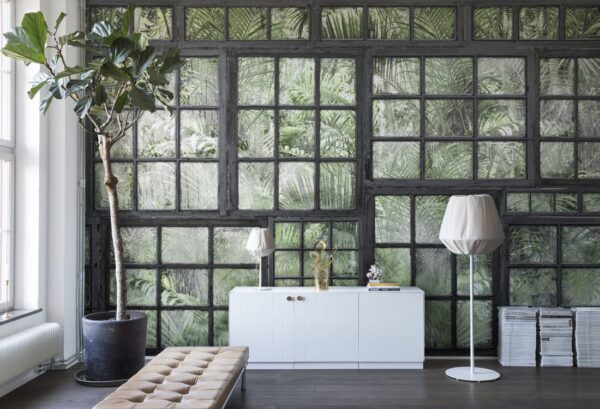 Rebel Walls pilttapeet Perspective Jardin, Noir R14372