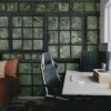 Rebel Walls pilttapeet Perspective Jardin, Noir R14372
