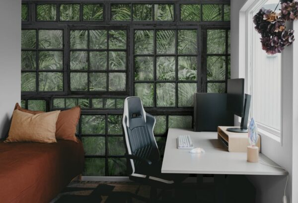 Rebel Walls pilttapeet Perspective Jardin, Noir R14372