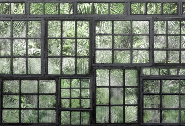 Rebel Walls pilttapeet Perspective Jardin, Noir R14372