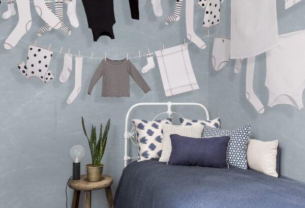 Rebel Walls pilttapeet Laundry Day, Blue R14442