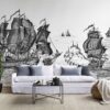 Rebel Walls pilttapeet High Seas, Black R14501
