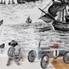 Rebel Walls pilttapeet High Seas, Black R14501