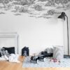 Rebel Walls pilttapeet Cotton Skies, Black R14511