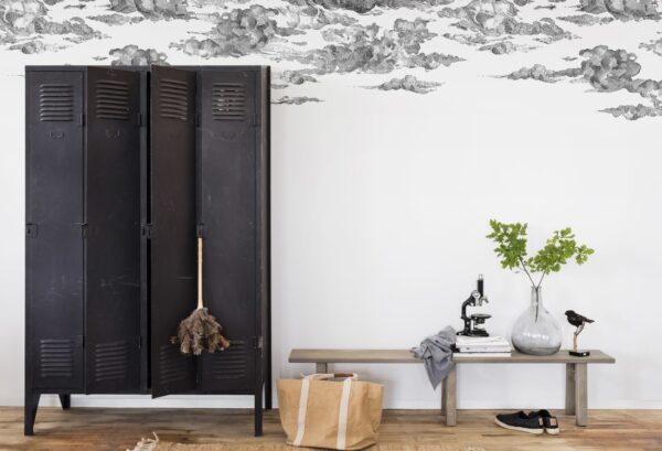 Rebel Walls pilttapeet Cotton Skies, Black R14511