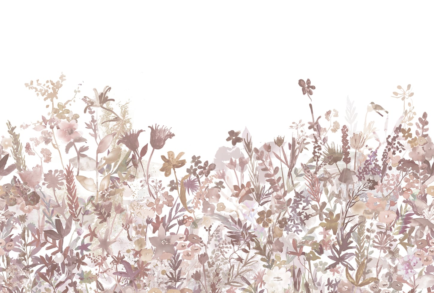 Rebel Walls pilttapeet May Meadow, Dusty Pink R14533