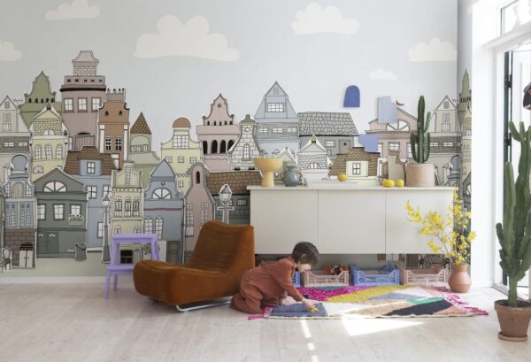 Rebel Walls pilttapeet London Houses, Summer R14602