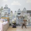 Rebel Walls pilttapeet London Houses, Blue R14603