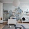 Rebel Walls pilttapeet London Houses, Blue R14603