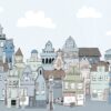 Rebel Walls pilttapeet London Houses, Blue R14603