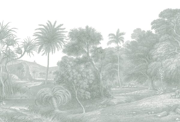 Rebel Walls pilttapeet Jungle Land, Verdant R14613