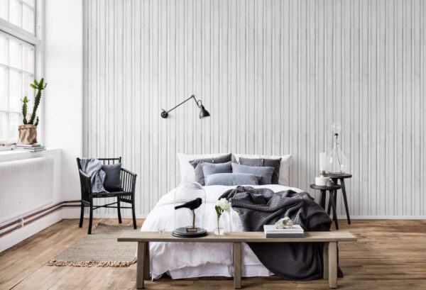 Rebel Walls pilttapeet Swedish Cottage, White R14721