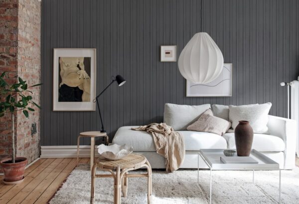 Rebel Walls pilttapeet Swedish Cottage, Gray R14722
