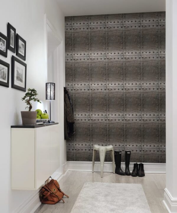 r14941_interior2 Rebel Walls pilttapeet Riveted Tiles R14941