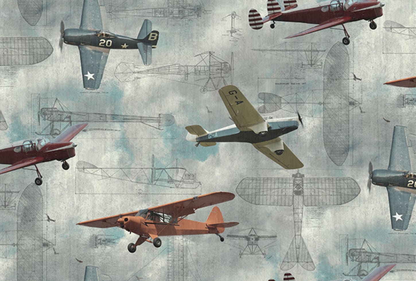 Rebel Walls pilttapeet Aero Show R15211