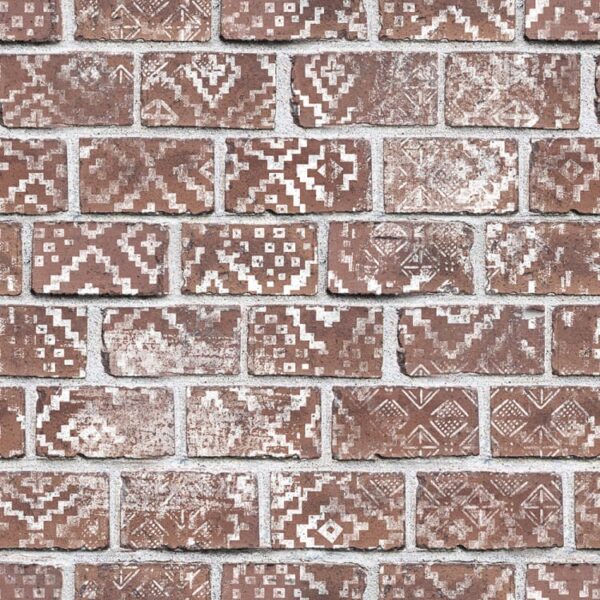 Rebel Walls pilttapeet Decorated Bricks, Red R15231