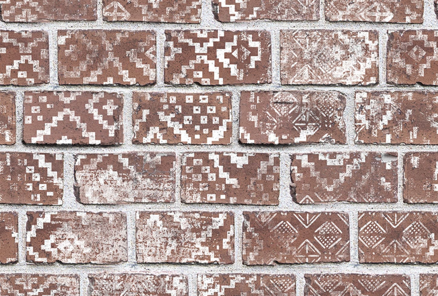 Rebel Walls pilttapeet Decorated Bricks, Red R15231