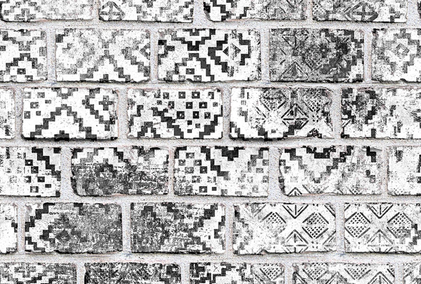 Rebel Walls pilttapeet Decorated Bricks R15232