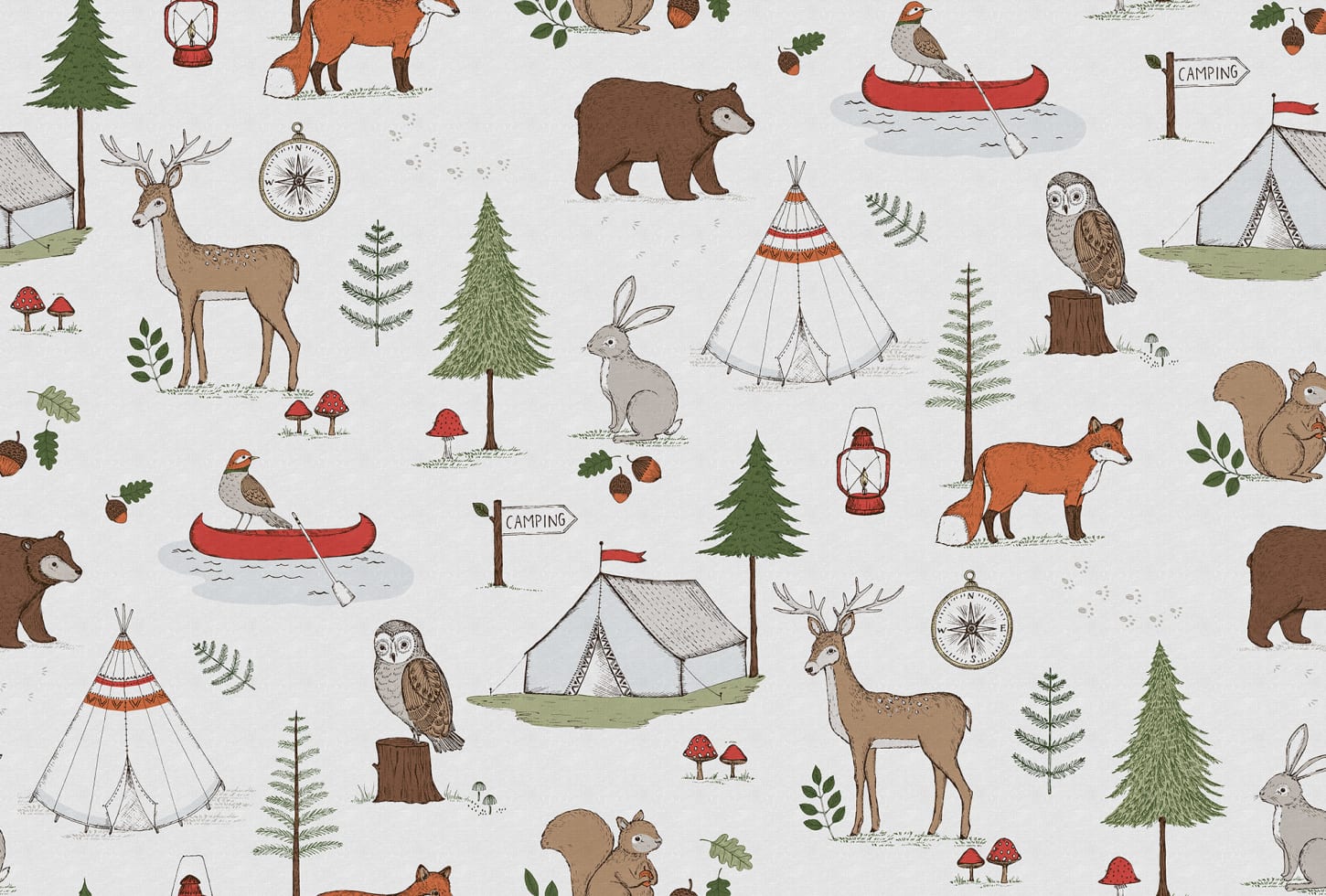 Rebel Walls pilttapeet Camping Trip R15311